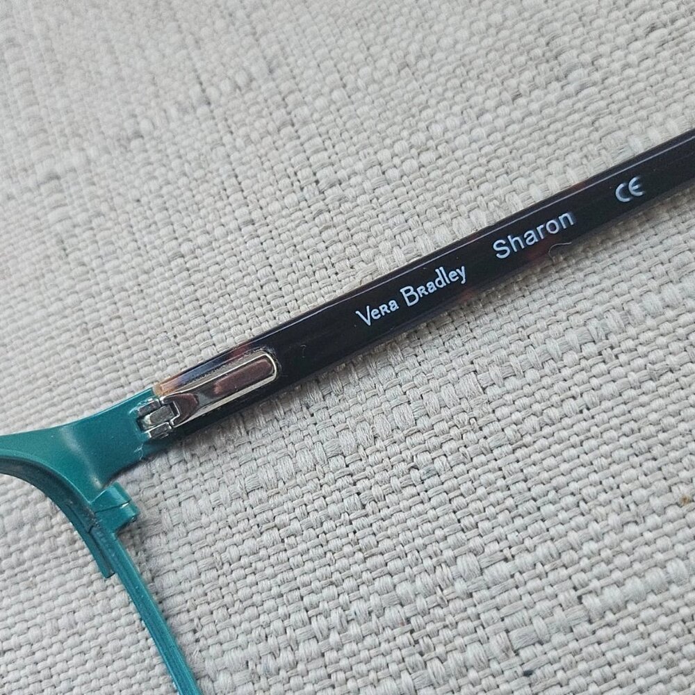 Vera Bradley Women Eyeglasses Frame Brown/Turquoise SANTIAGO Glasses SHARON - Picture 11 of 12